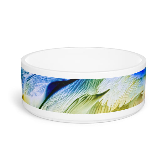 Rustic Pet Bowl for Dogs and Cats, Earth, Art Design by Sincthus