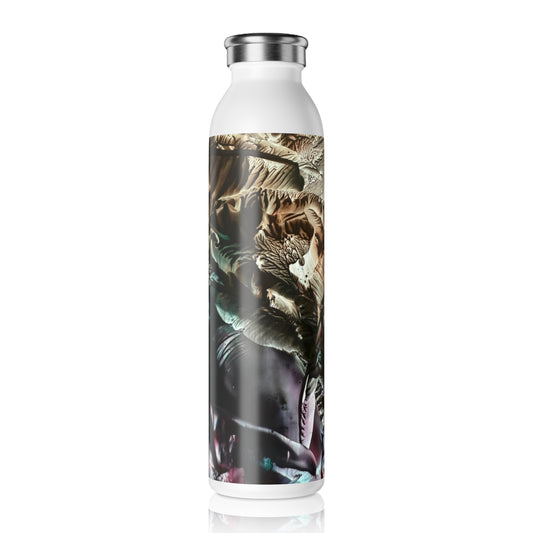 Stylish Slim Water Bottle, Adventure, Art Design by Sincthus