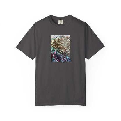 Unisex Garment-Dyed T-shirt, Adventure, Art Design by Sincthus