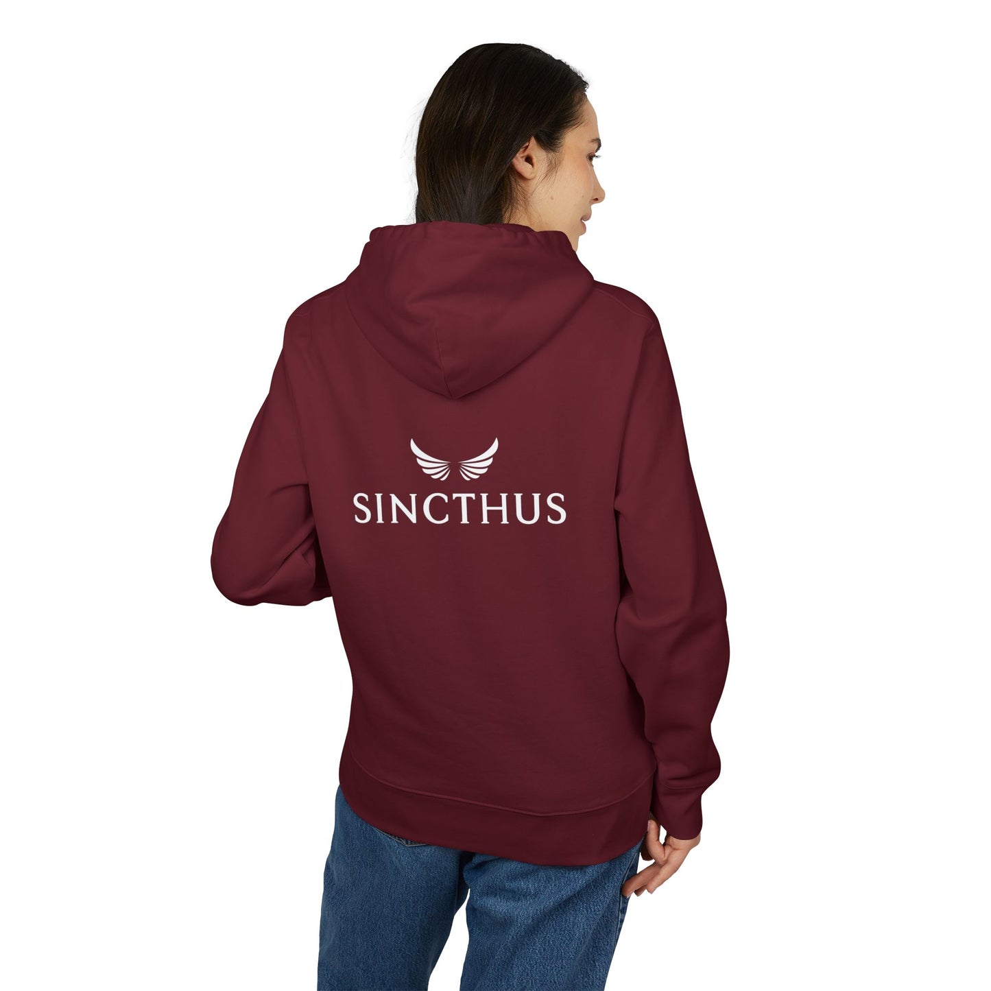 Unisex-huppari, Sincthus, logo selässä 