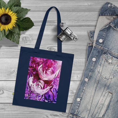 Luomupuuvillainen kangaskassi, Love Path, Art Design by Sincthus