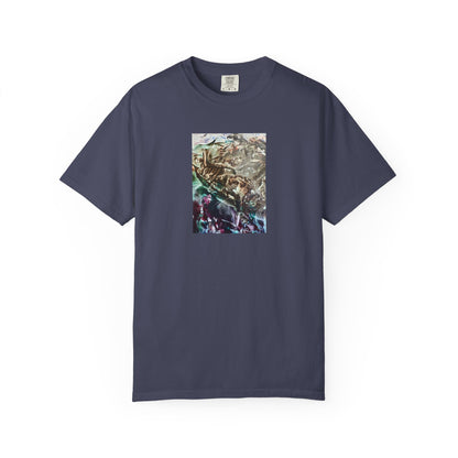 Unisex Garment-Dyed T-shirt, Adventure, Art Design by Sincthus