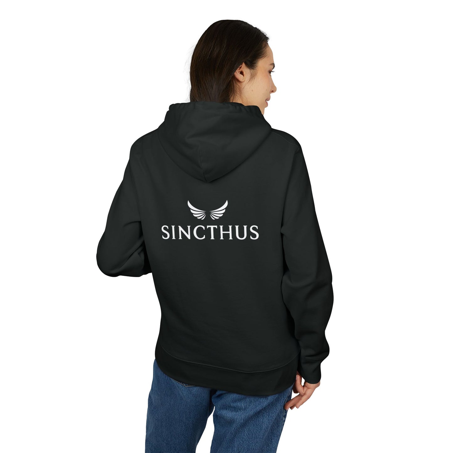 Unisex-huppari, Sincthus, logo selässä 