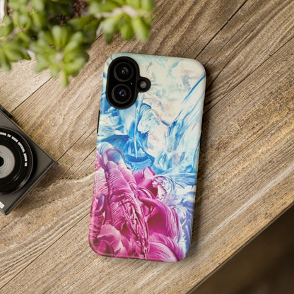 Tyylikäs puhelinkotelo, White Horse, Art Design by Sincthus