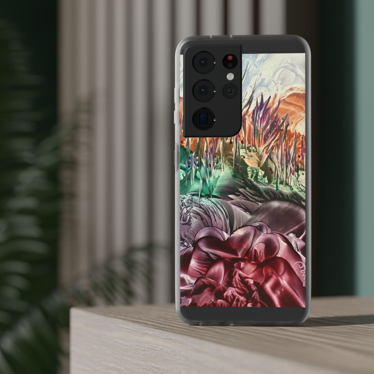 Puhelinkotelo, maisema, taidesuunnittelu, Sincthus