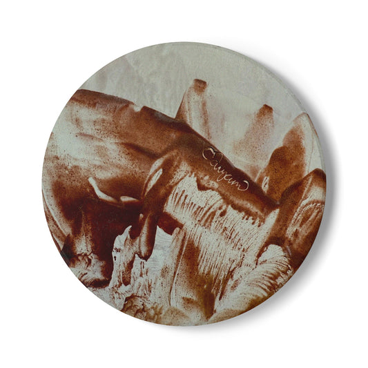 Ceramic Coaster, Together, Art Design by Sincthus