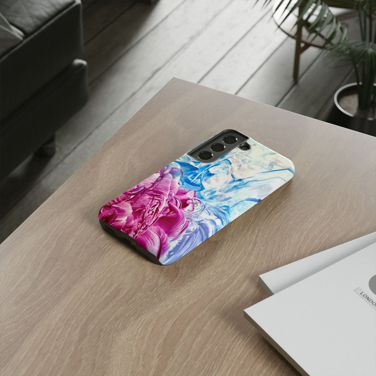 Tyylikäs puhelinkotelo, White Horse, Art Design by Sincthus