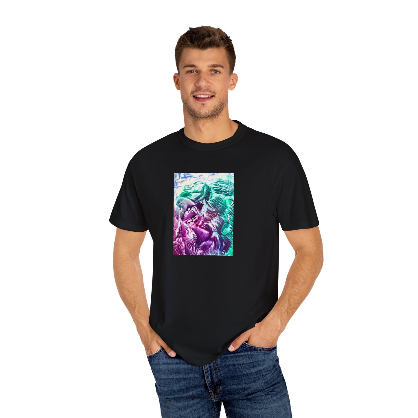 Unisex Garment-Dyed T-shirt, Bloom, Art Design by Sincthus