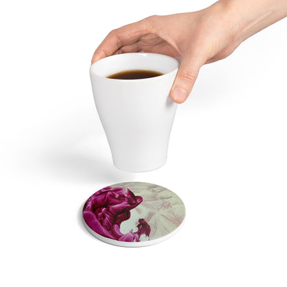Ceramic Coaster, Mother, Art Design by Sincthus
