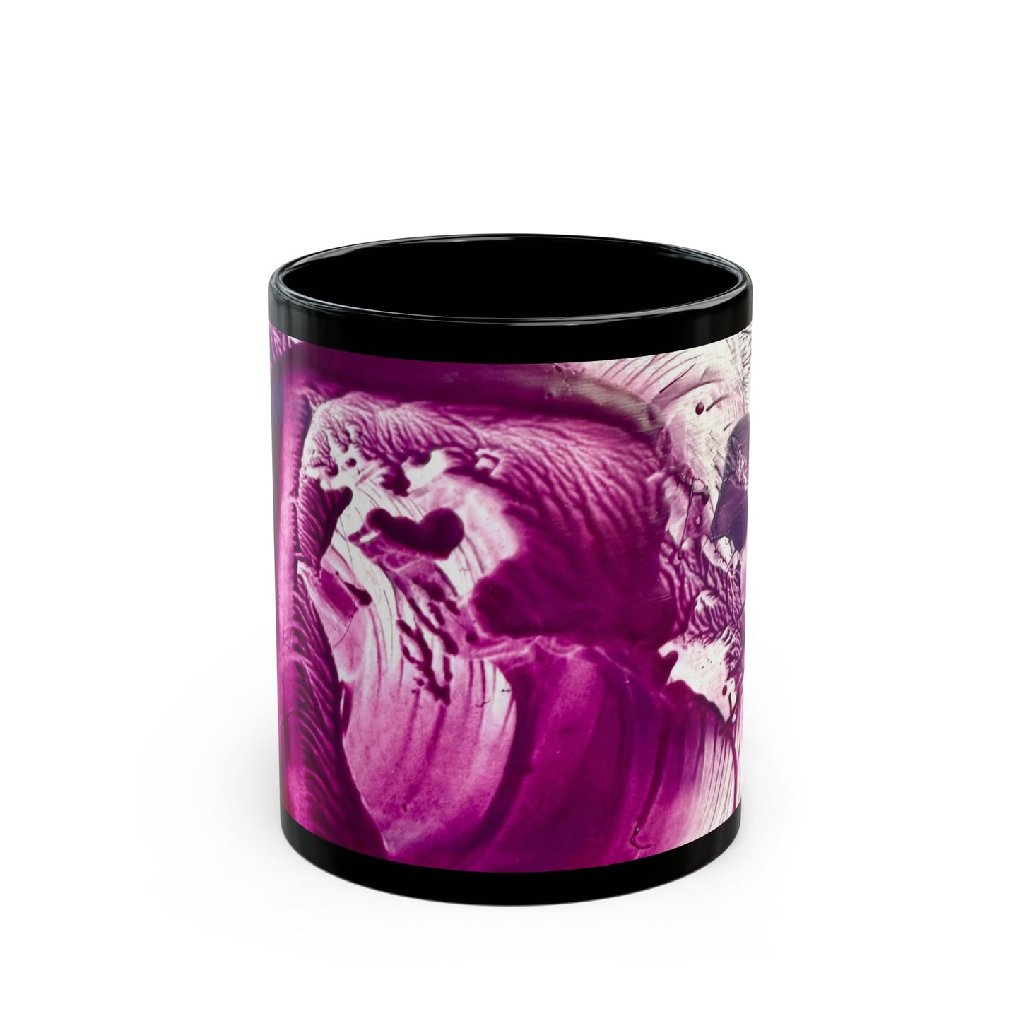 Black Ceramic Mug, Creation, Art Design by Sincthus