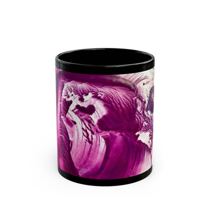 Black Ceramic Mug, Creation, Art Design by Sincthus