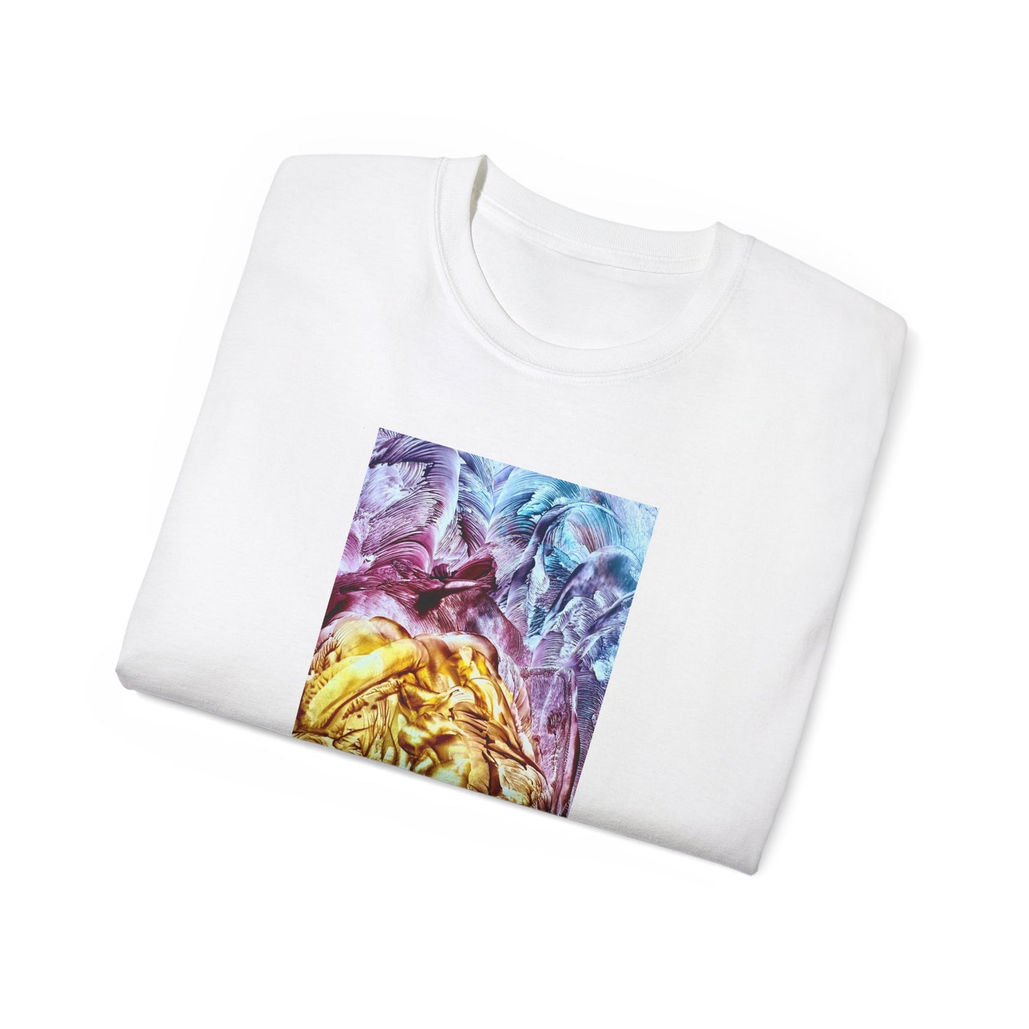 Unisex puuvillainen t-paita, Waves, Art Design by Sincthus