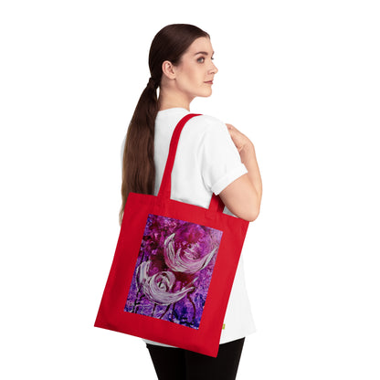 Luomupuuvillainen kangaskassi, Love Path, Art Design by Sincthus