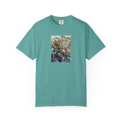 Unisex Garment-Dyed T-shirt, Adventure, Art Design by Sincthus