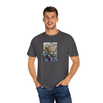 Unisex Garment-Dyed T-shirt, Adventure, Art Design by Sincthus