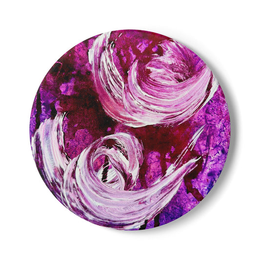 Ceramic Coaster, Love Path, Art Design by Sincthus