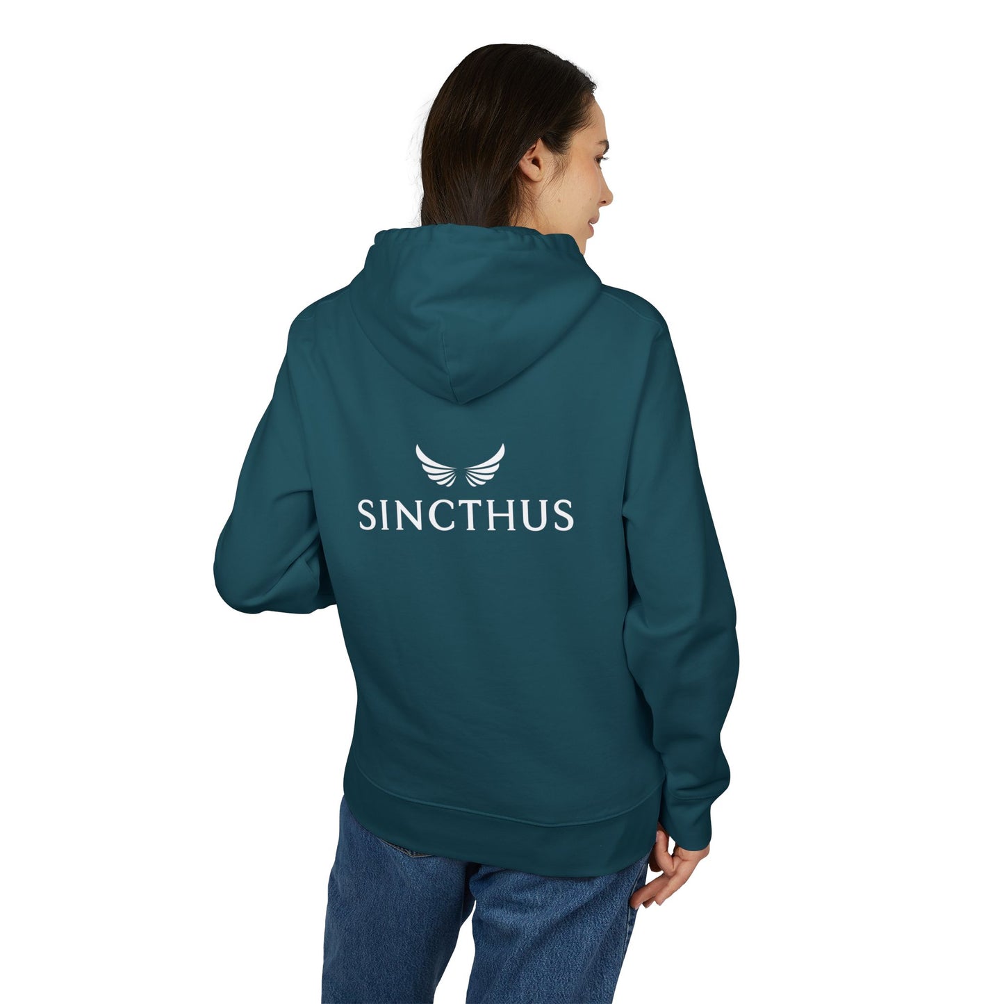 Unisex-huppari, Sincthus, logo selässä 