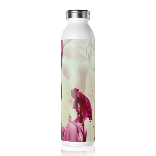 Stylish Slim Water Bottle, Mother, Art Design by Sincthus