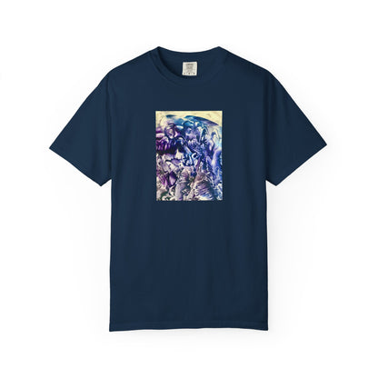 Unisex Garment-Dyed T-shirt, Flood, Art Design by Sincthus