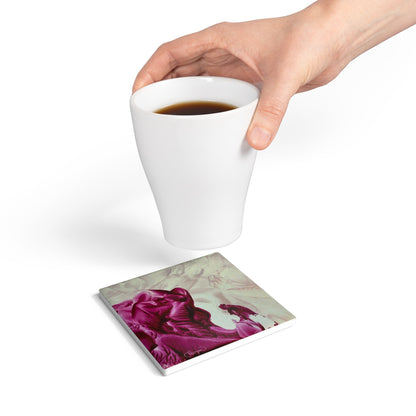 Ceramic Coaster, Mother, Art Design by Sincthus