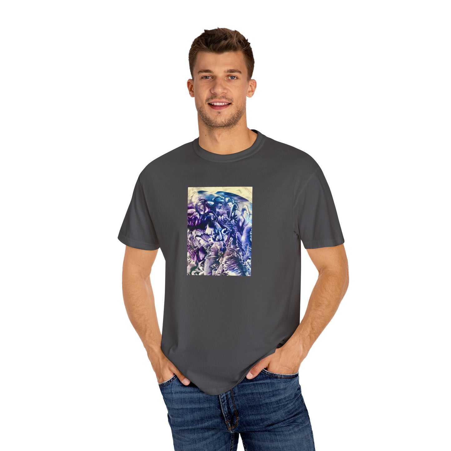 Unisex Garment-Dyed T-shirt, Flood, Art Design by Sincthus