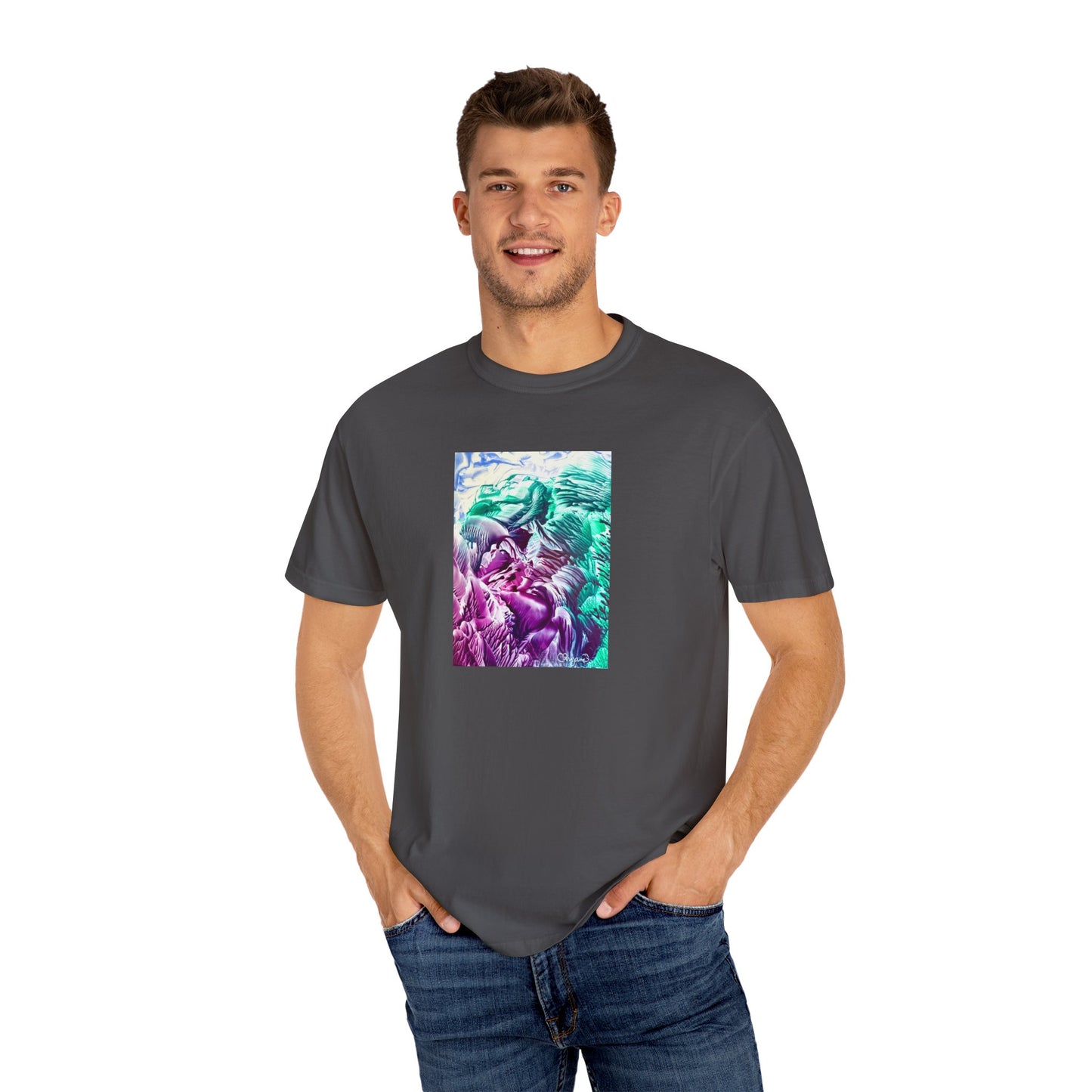Unisex Garment-Dyed T-shirt, Bloom, Art Design by Sincthus