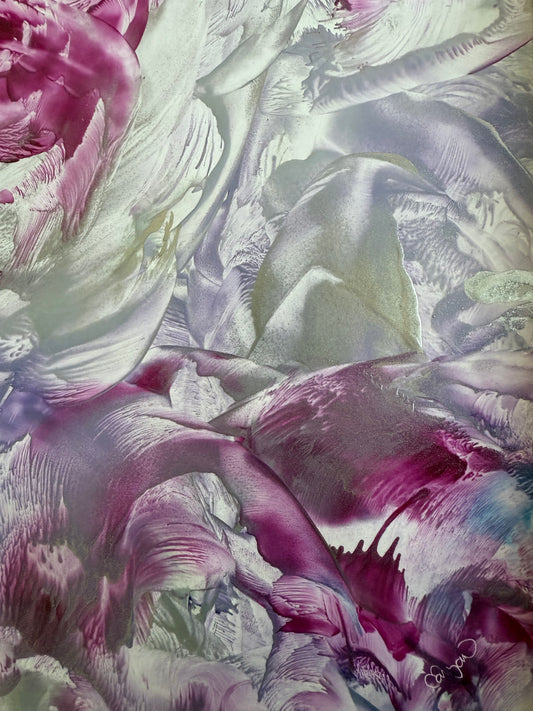 Silver Breath, 2025, Original Encaustic Painting