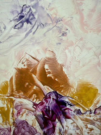 The Pyramid of Light, 2025, Original Encaustic Painting